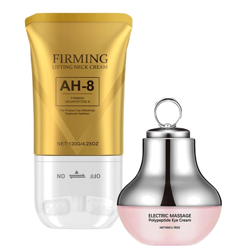 AH-8 Neck and Eye Cream Set with Electric Massage Tightening, Anti-Wrinkle Tr…
