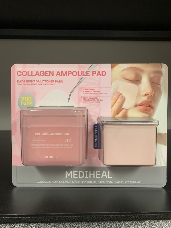 NEW MEDIHEAL Collagen Ampoule Pad 100 + 100-count refill Set Total 200