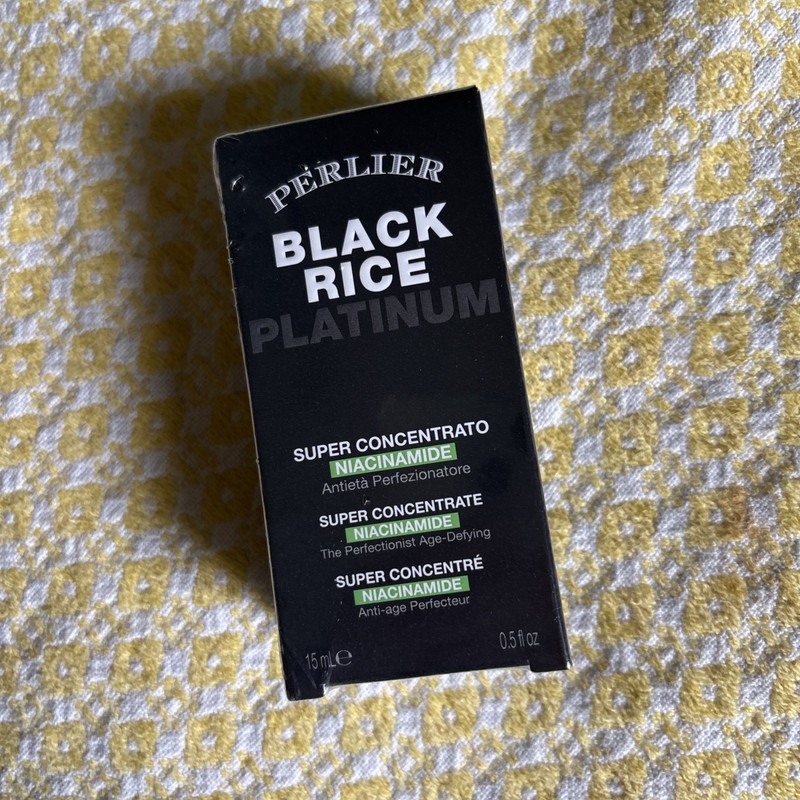 Perlier Black Rice Platinum Niacinamide Super Concentrate 0.5 oz NEW/Sealed
