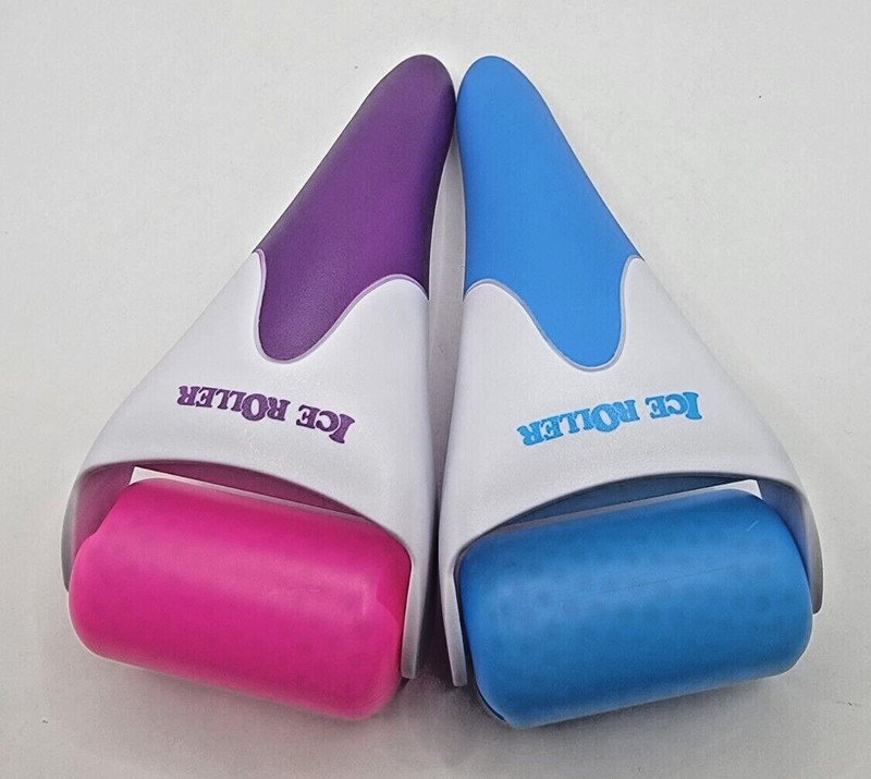 Lot of 2 Ice Rollers Face, Eyes and Whole Body Relief Skin Care Tool NEW NO BOX