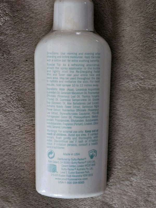 Youthful Essence Susan Lucci Cleansing Facial Mist & Toner 4oz* Sealed gallery