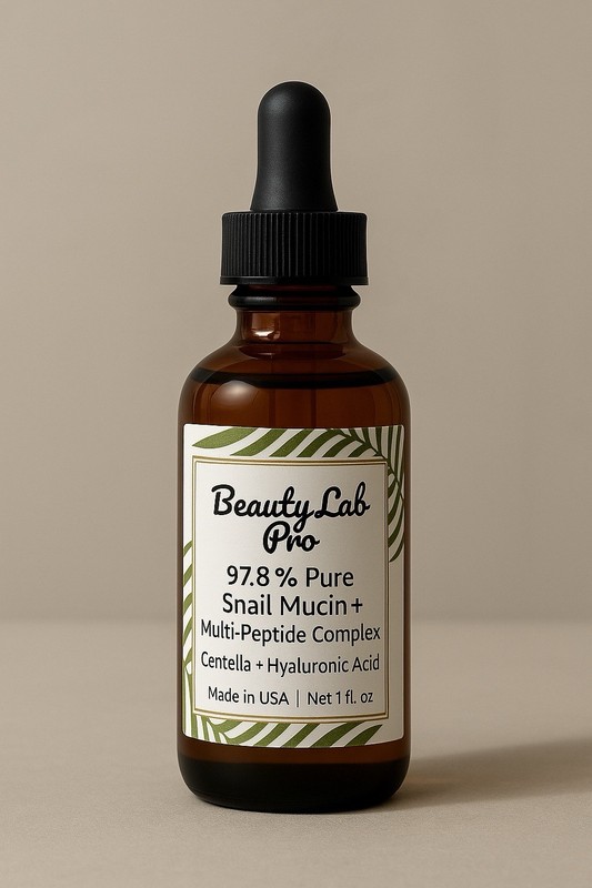 97.8% Pure Snail Mucin + Multi-Peptide Complex + Centella + Hyaluronic Acid 1 Oz