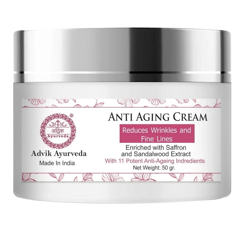 Advik Ayurveda Anti Aging Cream For Fine Lines, Wrinkles 50gm