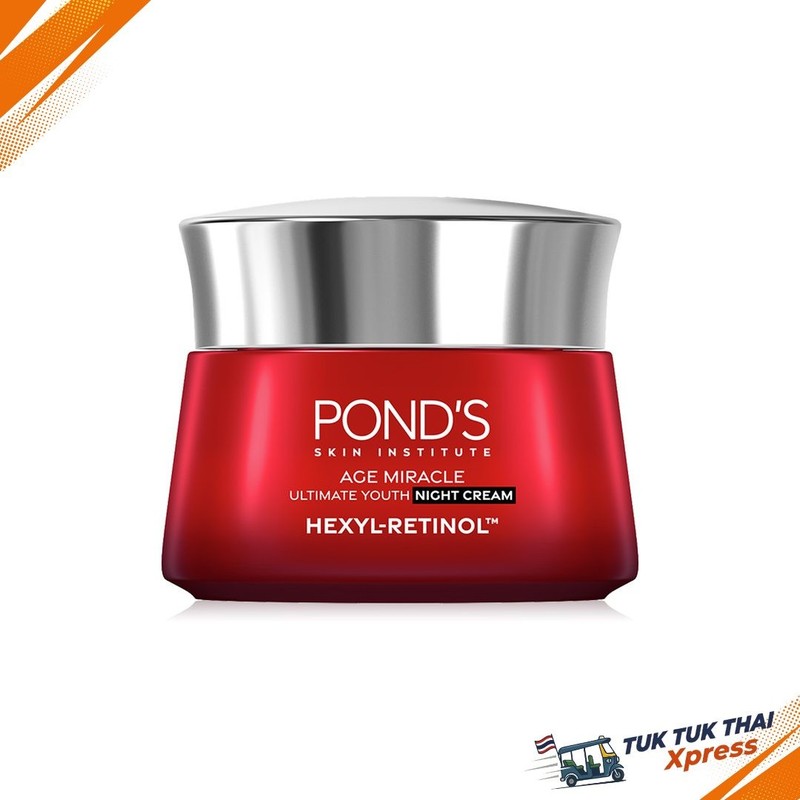 Ponds Age Miracle Ultimate Youth Hexyl-Retinol Night Cream 45g | Thai Import