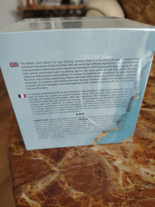 Below Zero Glacier Ice Age Defying Cooling Mask NEW Factory Sealed 1.7oz gallery