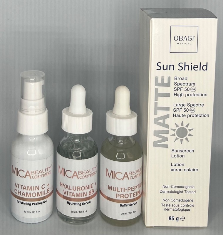 MICA BEAUTY MULTI PEPTIDE – HA +VITAMIN B5 – VITAMIN C PEELING GEL – OBAGI SUN
