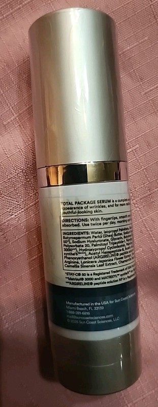 Sun Coast Sciences Total Package Serum Vitamin C Hyaluronic Acid Tri-Peptide 1oz gallery