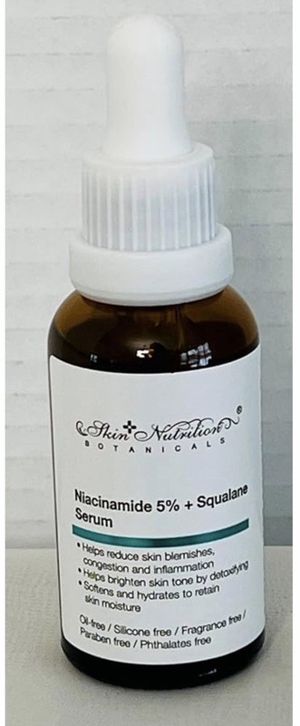 Skin Nutrition Botanicals Niacinamide 5% + Squalane Serum Brighten Face