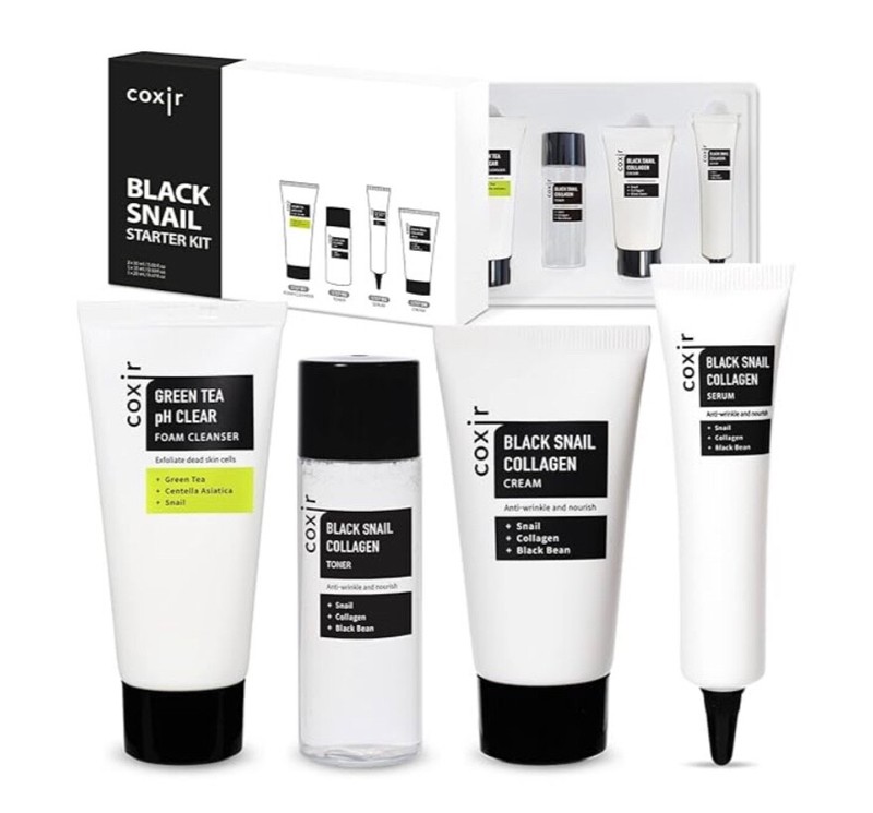 [coxir] BLACK SNAIL COLLAGEN STARTER KIT l Repairing&Firming | Black-3-Complex