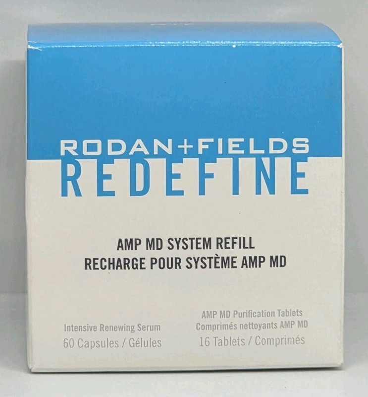 Rodan + Fields Redefine AMP MD System Refill Intensive Renewing Serum & Tablets