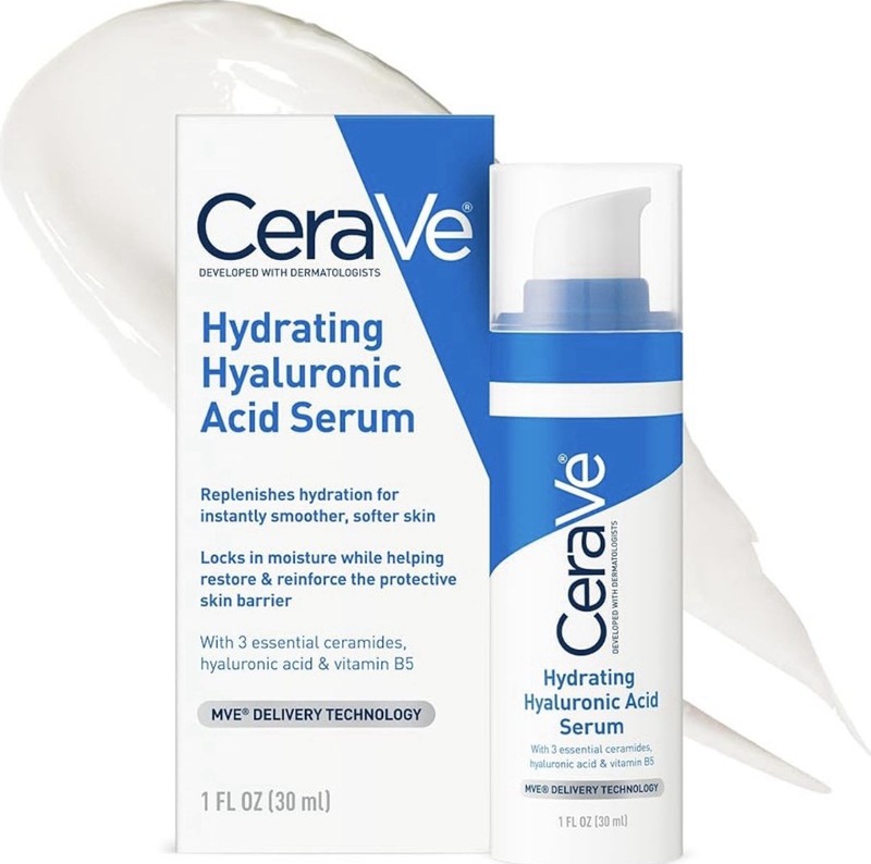 CeraVe Hydrating Hyaluronic Acid Serum Face Vitamin B5 Ceramides - 1 Oz gallery