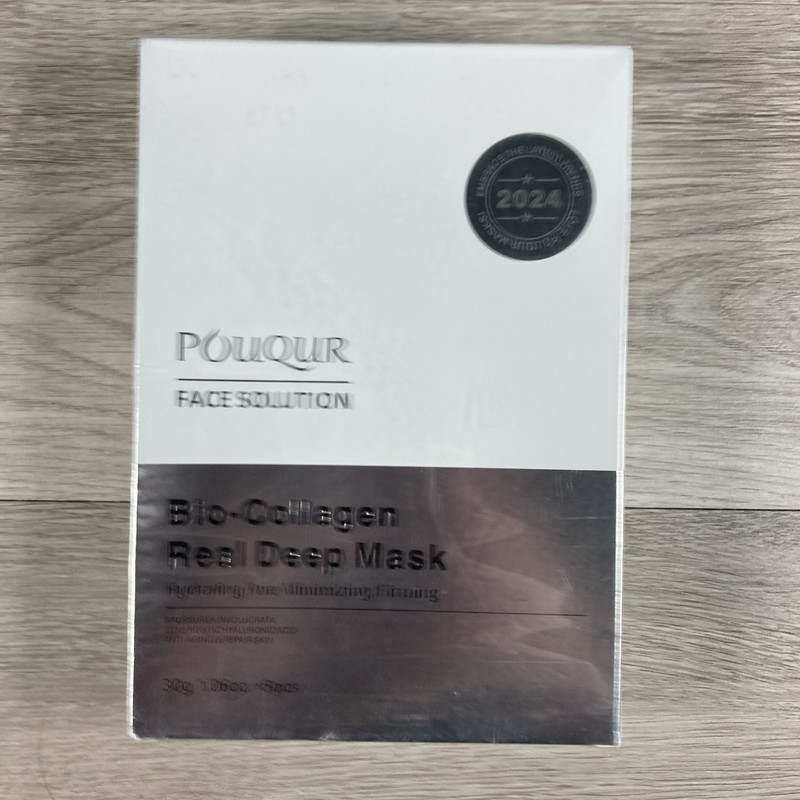 5PCS Anti-Aging Bio-Collagen Real Deep Mask Hydrating Overnight Hydrogel Mask US