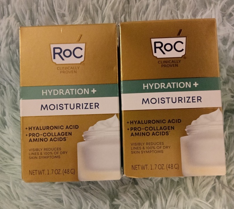 2 pack RoC Hydration + Moisturizer; Hyaluronic Acid + Collagen Proteins 1.7oz
