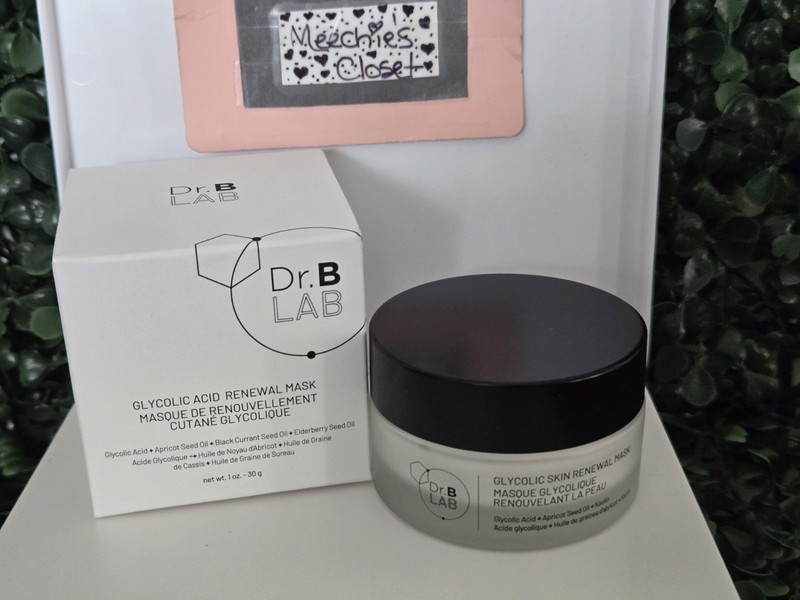 Dr. B Lab~Glycolic Acid Renewal Mask~1oz / 30g~Full Size~NIB