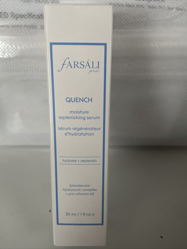 NEW FARSÁLI PRIVÉ Quench Moisture Replenishing Serum Hydrate FULL SIZE 1 OZ NIB!