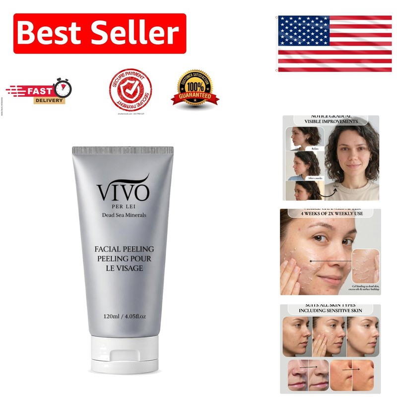 Hydrating Exfoliating Gel for Face and Body – 4.05 Fl Oz – Loved by 100K+ Users