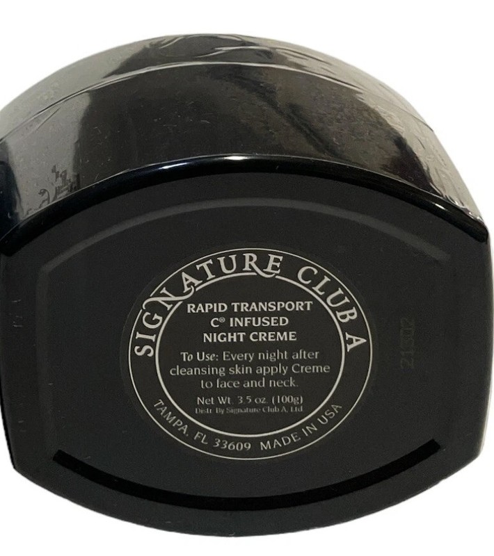 Signature Club A Rapid Transport C Infused Night Creme 3.5 Oz SEALED NEW gallery