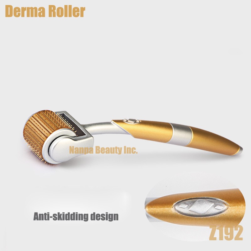 192 pins Titanium Derma Roller Anti Aging Scars Stretch Marks Removal Roller US
