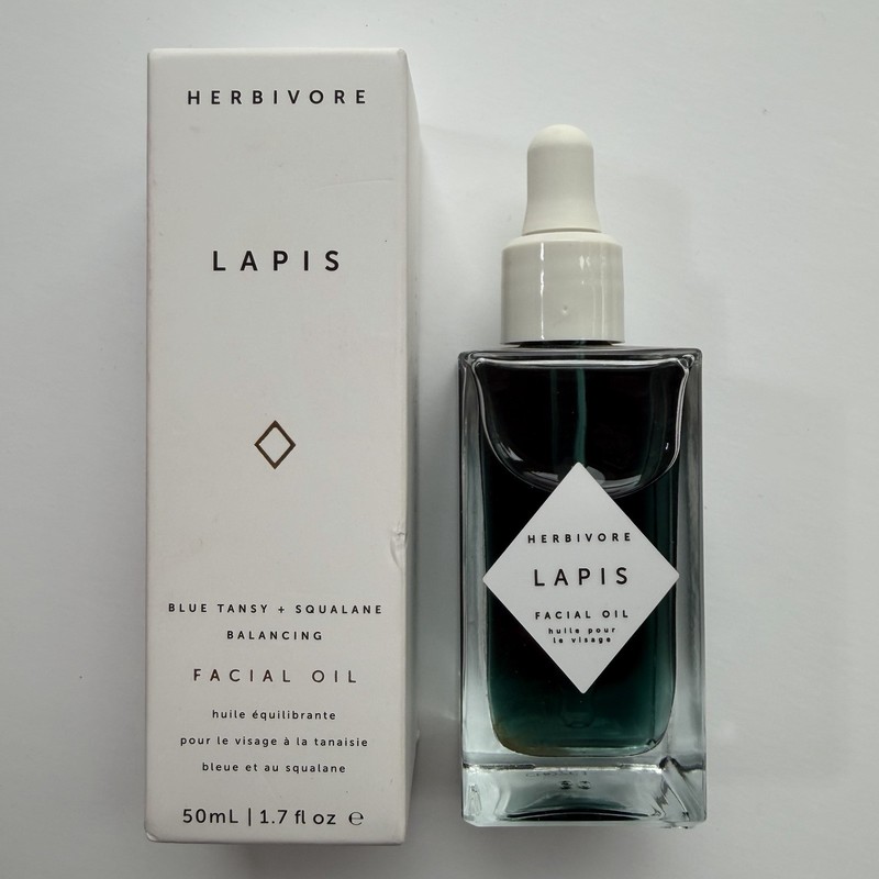 Herbivore Lapis Blue Tansy + Squalane Balancing Facial Oil – 1.7 oz – New
