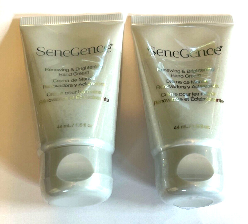 Lot of 2 SeneGence Renewing & Brightening Hand Cream 1.5 fl oz each New Sealed