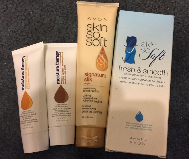 Avon Skin So Soft fresh & smooth signature silk hand cream mixed lot of 4