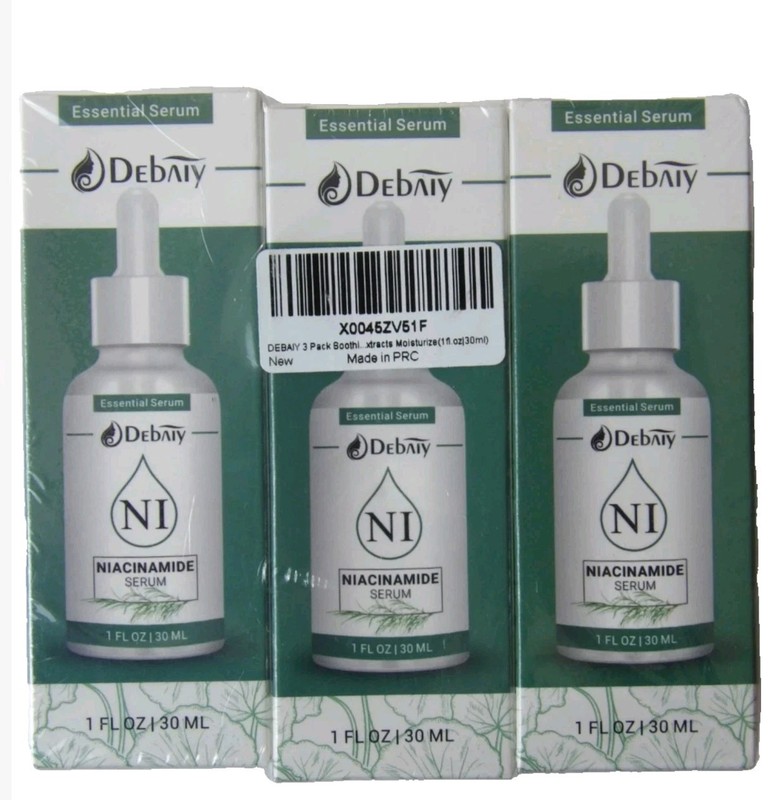 Debaiy 3 Pack Niacinamide Essential Serum 1 Oz Each New Sealed, Exp 04/2027
