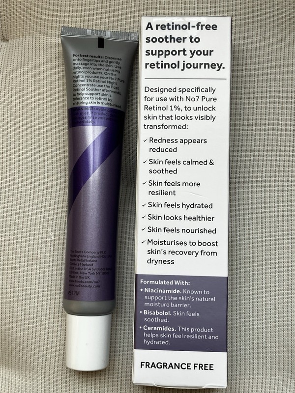 No7 Pure Retinol Post Retinol Soother Fragrance Free 1.69 oz gallery
