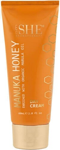 Om SHE Manuka Honey Day Cream 60ml / 2oz + Rosehip Oil and Vitamins E & A