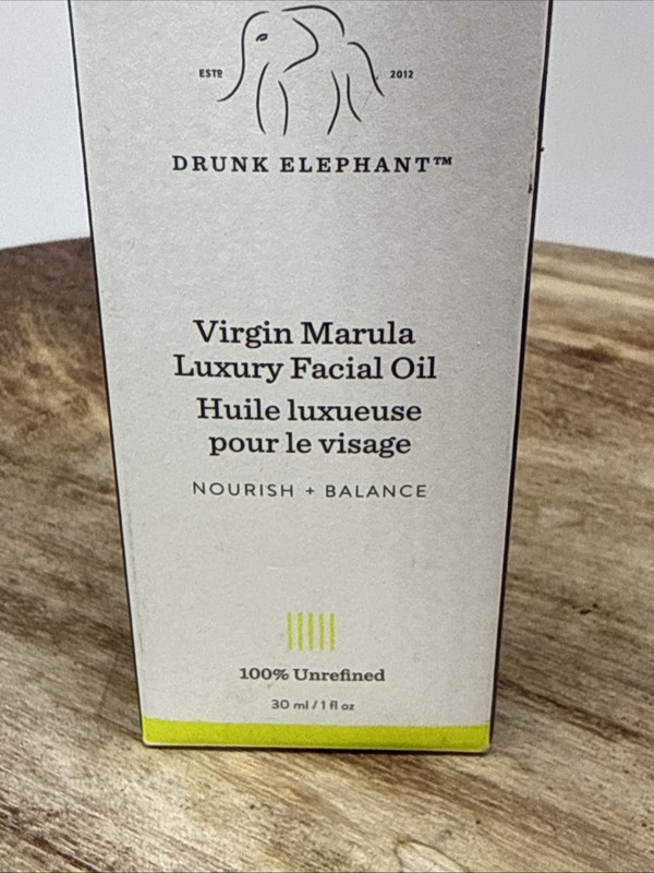 Drunk Elephant Virgin Marula Luxury Facial Oil - Nourish Balance 30ml / 1 Oz NIB gallery