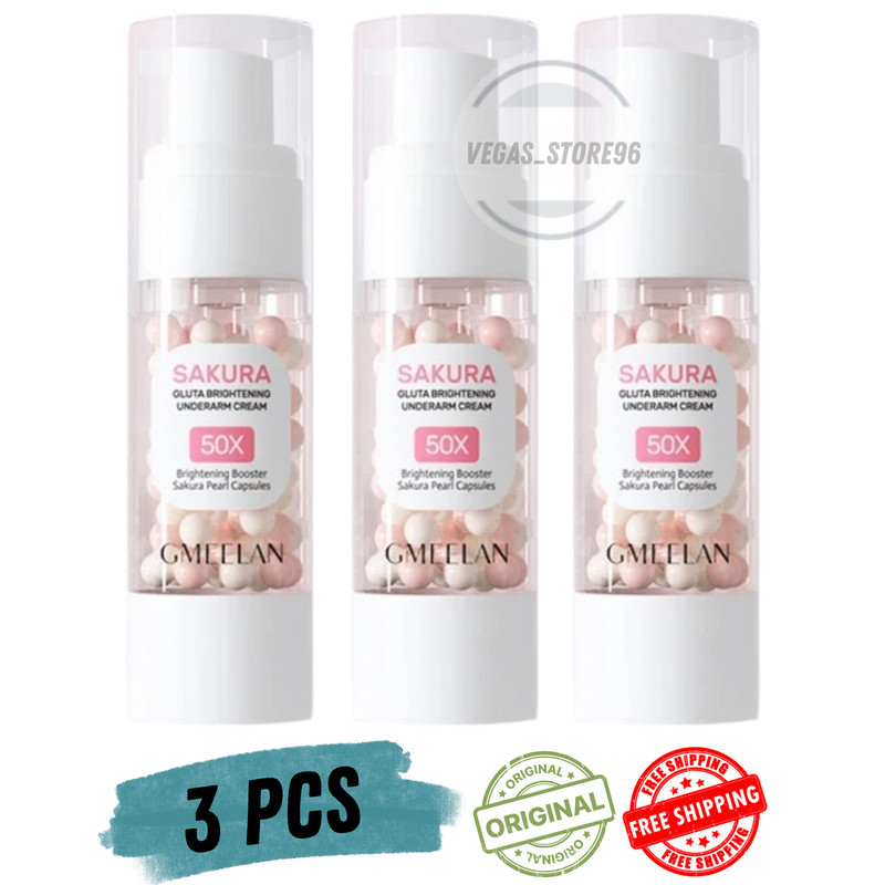 3 X 30G GMEELAN Gluta Brightening 50x Booster Armpit Underarm NEW