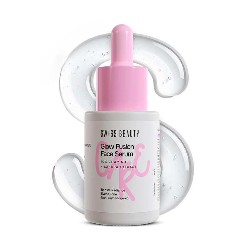 Swiss Beauty Glow Fusion Face Serum 10% Vitamin C & Sakura Extract 30ml