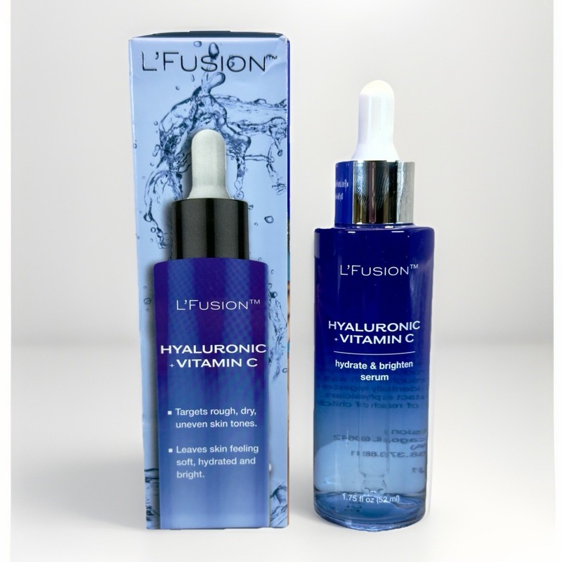 L’Fusion Face Serum Hyaluronic Vitamin C Hydrate & Brighten Serum ~ 1.75 oz ~