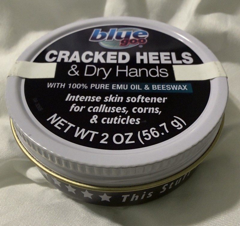 Blue Goo Cracked Heels & Dry Hands NEW 2oz Skin Softener Cuticles Calluses Large gallery