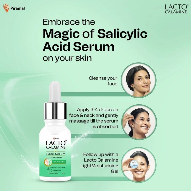Lacto Calamine 2% Salicylic Acid Face Serum 30ml gallery