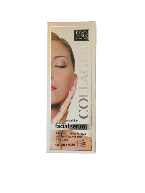 Dead Sea Collection Collagen Facial Serum -Large 1.69oz Anti-Wrinkle Firming NEW