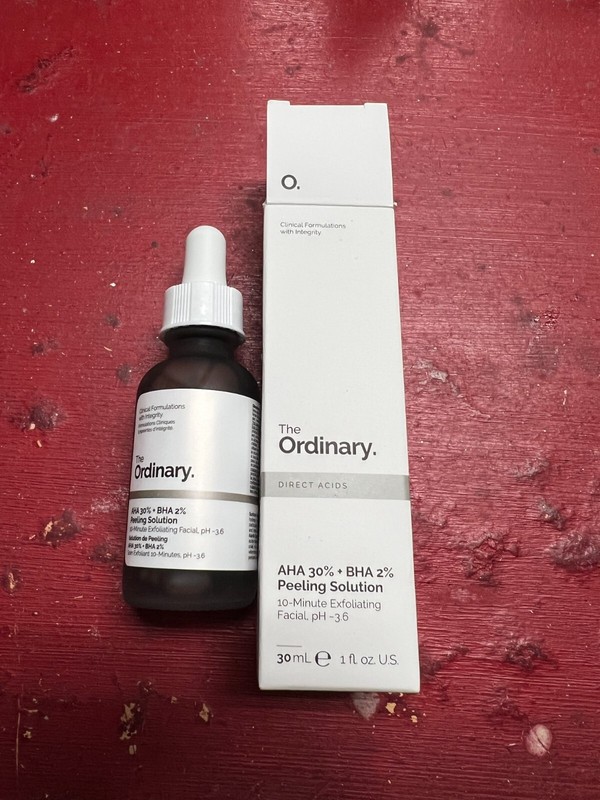 THE ORDINARY ~ DIRECT ACIDS 10 MINUTE EXFOLIATING FACIAL PH -3.6 ~ 1 OZ BOXED