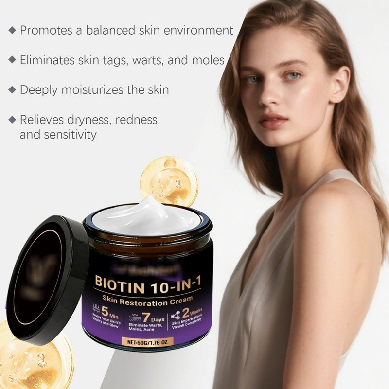 Biotin 10-in-1 Skin Restoration Cream, 2026 New Skin Treatment Cream ~US STOCK gallery