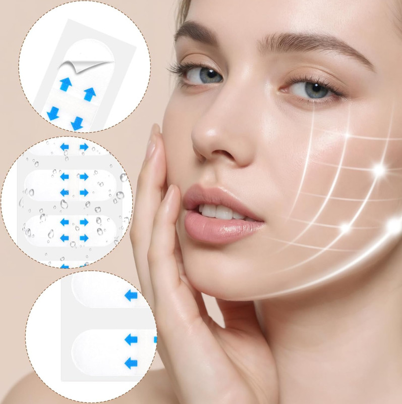 200PCS Invisible Face Lift Tape – Instant Lifting & Wrinkle Smoothing