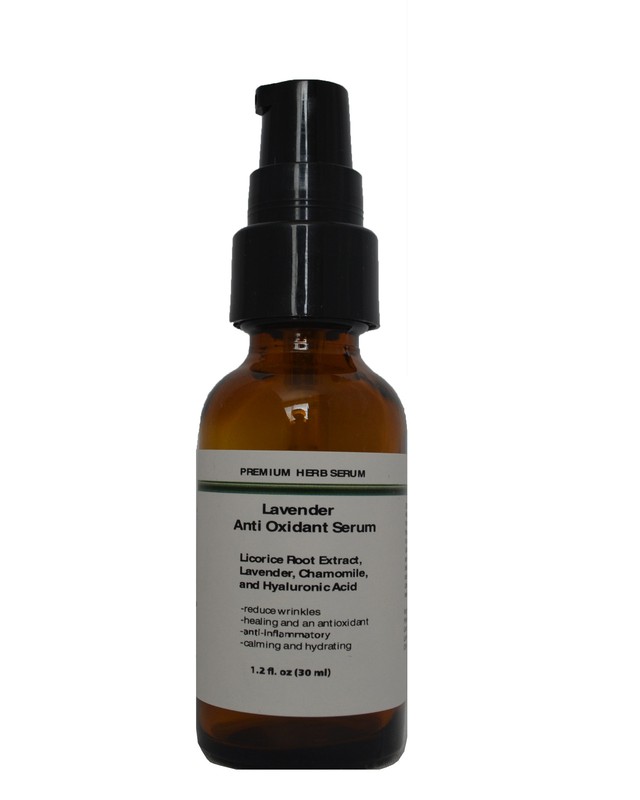 Hyaluronic Acid Anti Oxidant Serum with Lavender,Licorice,and Chamomile 1.2 oz