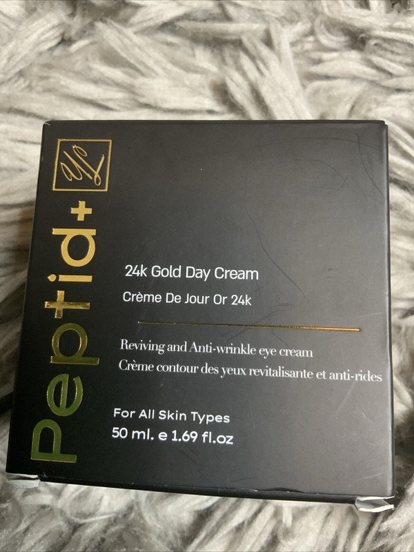 PEPTID+ 24K GOLD DAY CREAM REVIVING AND ANTI- WRINKLE EYE CREAM EXP 03/2027 NEW