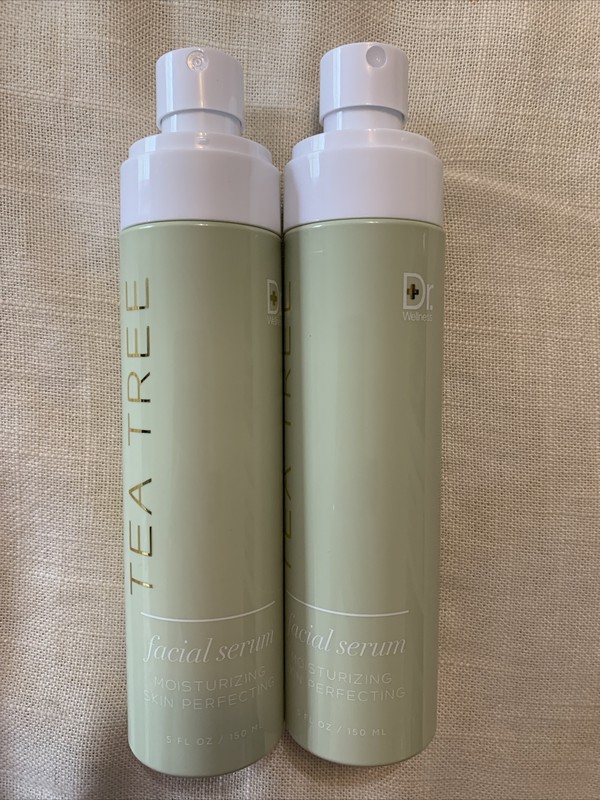 2-Pk Dr Wellness Tea Tree Facial Serum Skin Perfecting Missing Cap 5 oz HTF