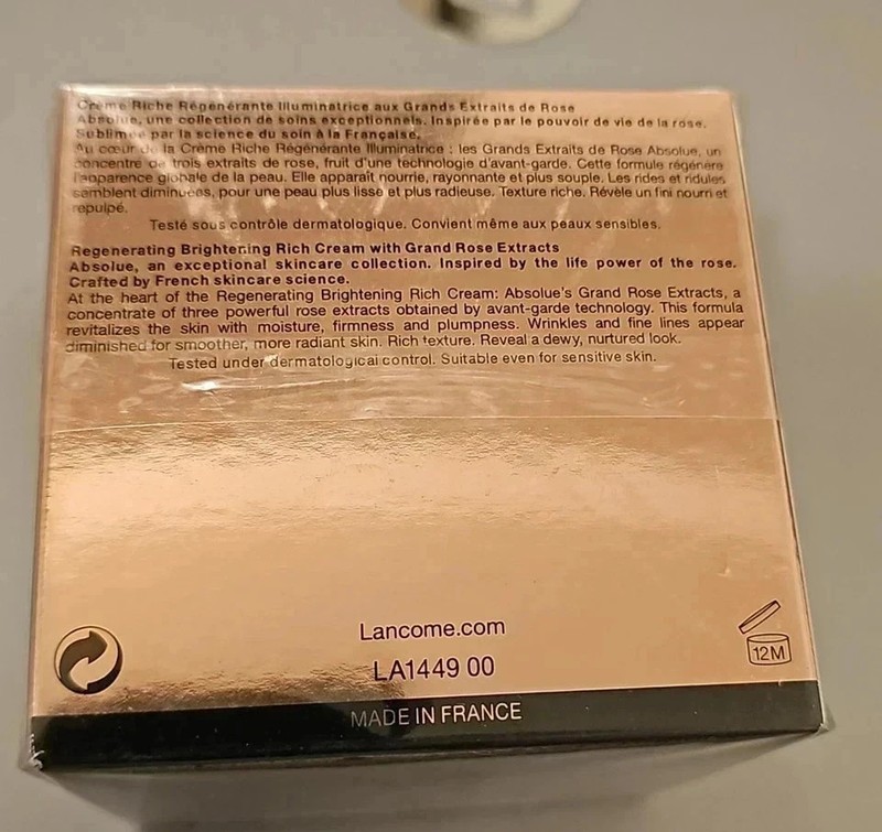 Lancome Absolue Revitalizing Brightening Rich Cream 2 oz Cream.60 ml NEW Brand gallery