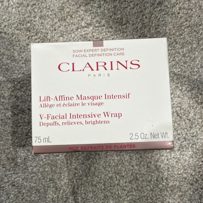 Clarins V Facial Intensive Wrap Depuffs / Relieves / Brightens 2.5 oz BNIB