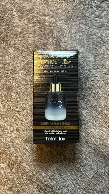 Farm Stay Black Snail & Peptide 9 Perfect Ampoule - 1.18 Oz. / 35 ml New ☀️ gallery