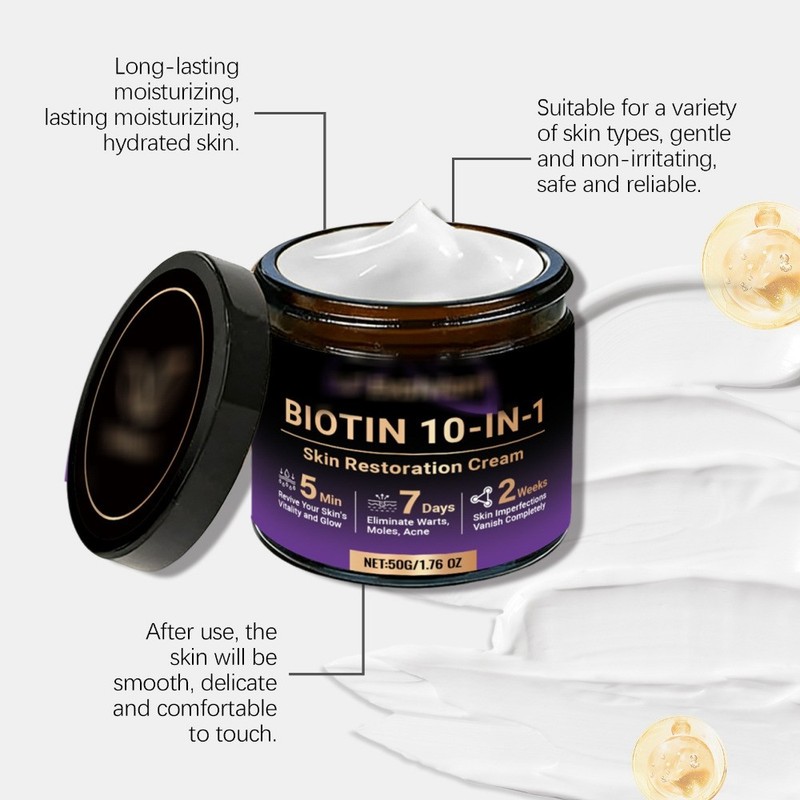 Biotin 10-in-1 Skin Restoration Cream, 2026 New Skin Treatment Cream ~US STOCK gallery