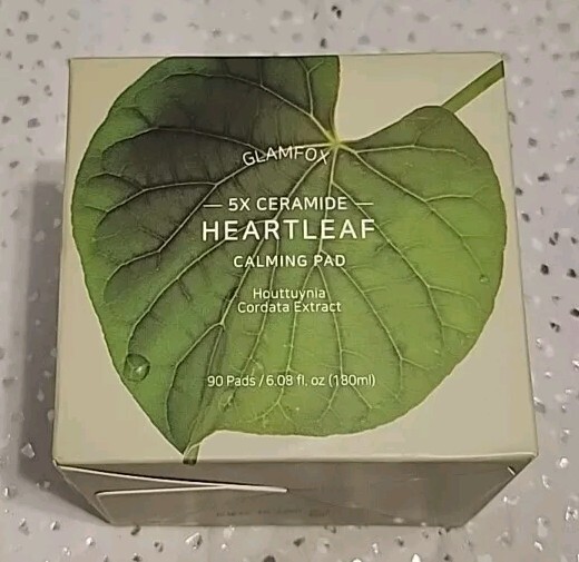 Glamfox 5x Ceramide HEARTLEAF Calming Pads (90) with Houttuynia Cordata Extract