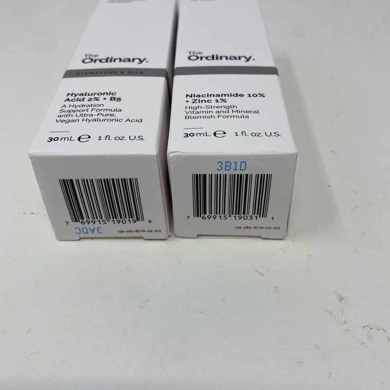 The Ordinary Serum Duo: Niacinamide+Zinc & HA 2%+B5, 30mL Each gallery