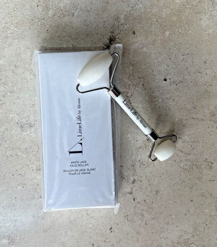 LimeLife White Jade Face Roller. New In Box Sealed