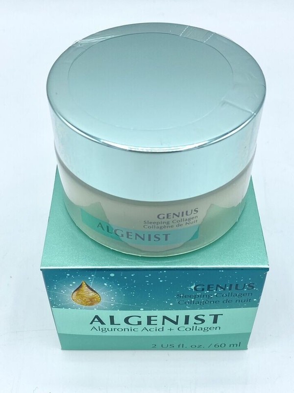 NEW Algenist Genius Sleeping Collagen Night Cream-Alguronic Acid 2oz/60ml Sealed gallery
