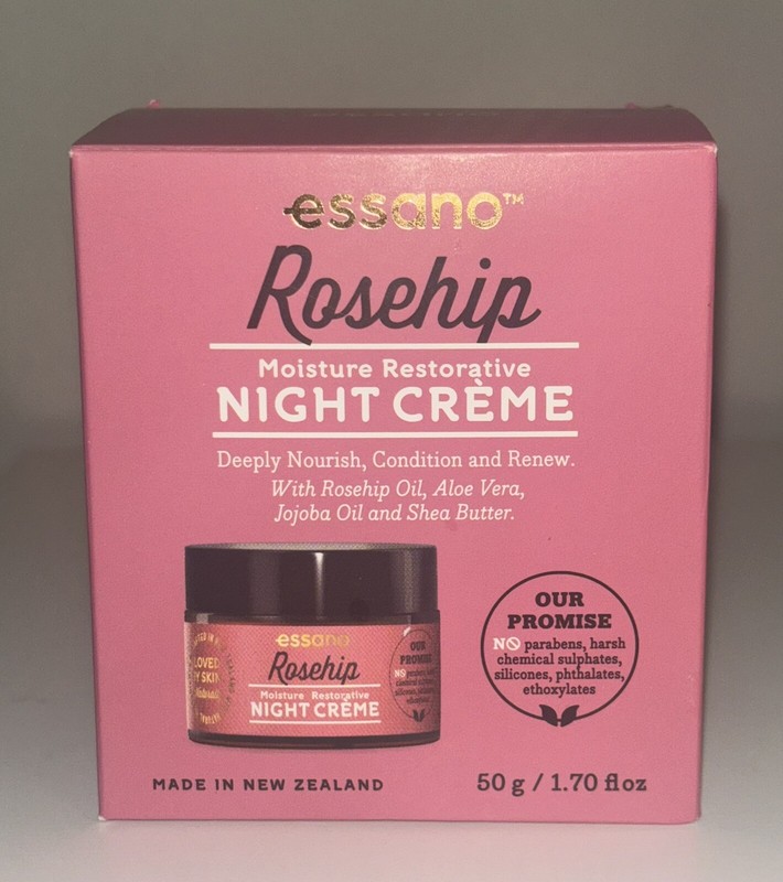 Essano Rosehip Moisture Restorative Night Creme (1.7 oz) 50g